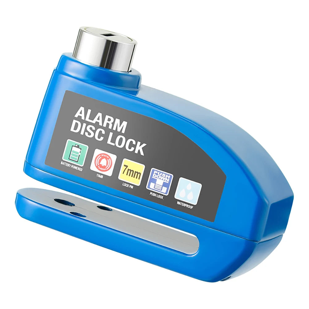 Motorcycle Anti-Theft Disc Brake Alarm Lock – Heavy-Duty Security with Keys