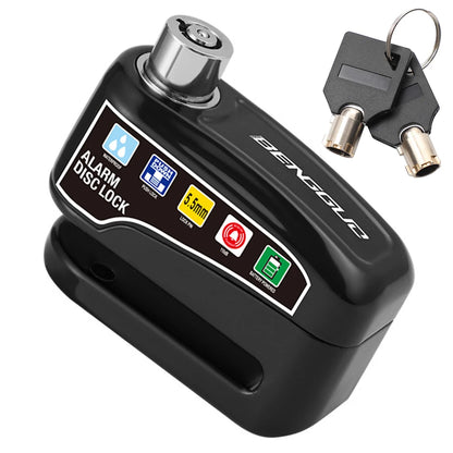 Motorcycle Anti-Theft Disc Brake Alarm Lock – Heavy-Duty Security with Keys