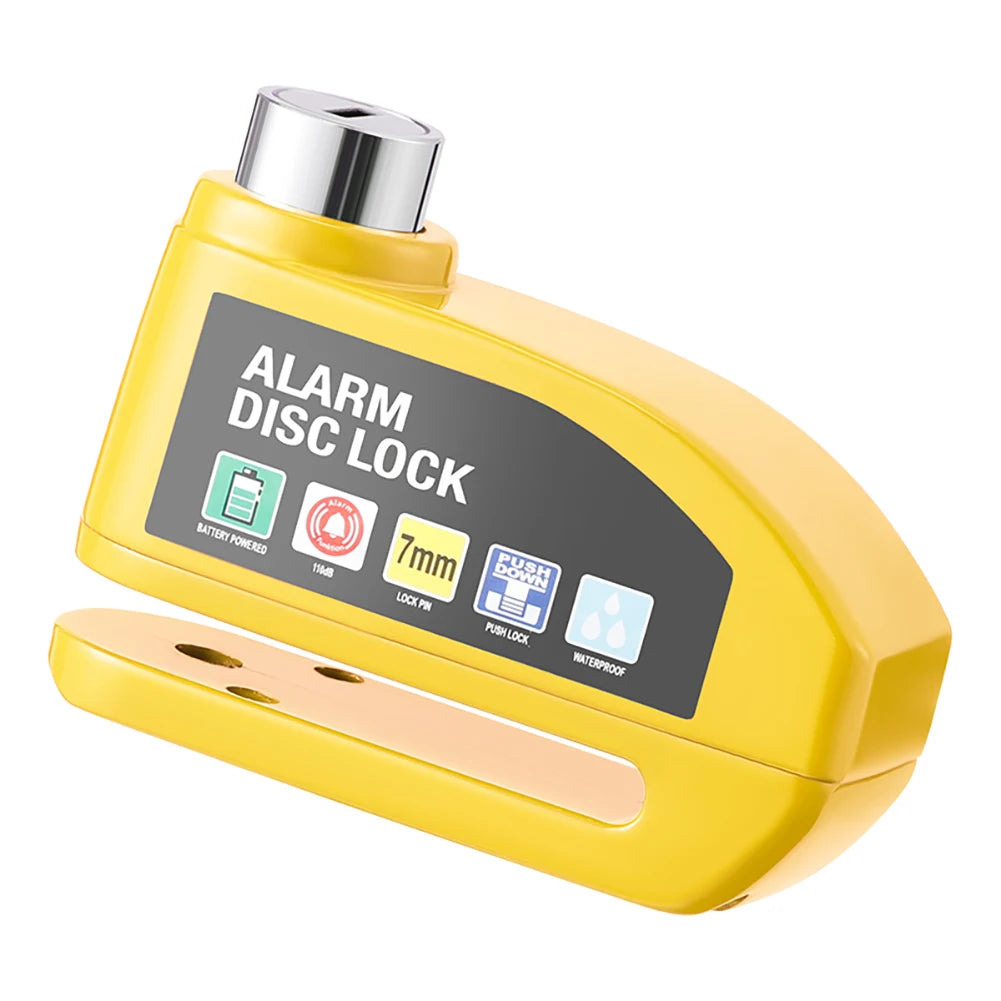 Motorcycle Anti-Theft Disc Brake Alarm Lock – Heavy-Duty Security with Keys