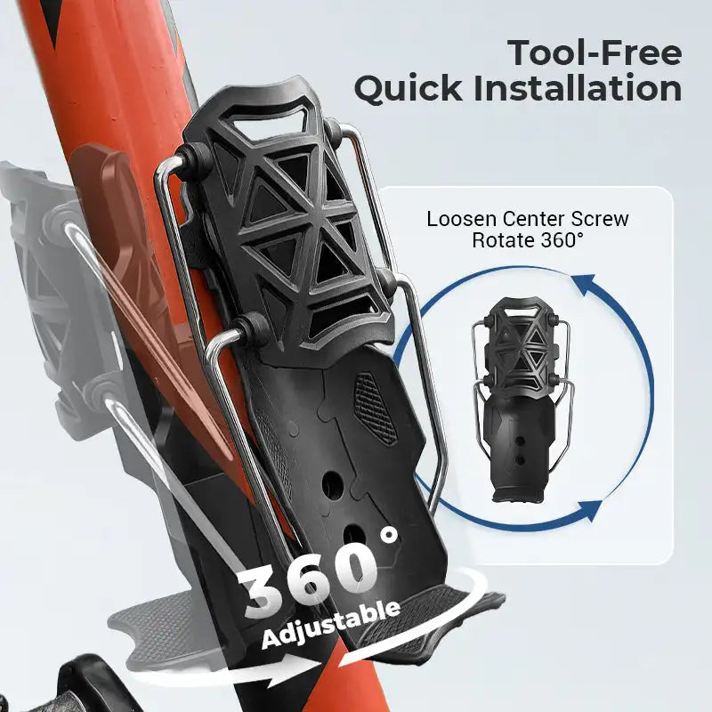 Adaptive Cycling Bottle Holder Universal Motorcycle Cup Holder Shockproof Drink Mount 360 Adjustable Fixed Water Bottle Cages