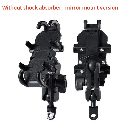 Motorcycle Phone Mount Holder With Shock Absorption & Shockproof Clip - Secure Phone Mount for Motorcycle Riding phone holder