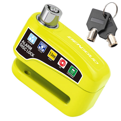 Motorcycle Anti-Theft Disc Brake Alarm Lock – Heavy-Duty Security with Keys