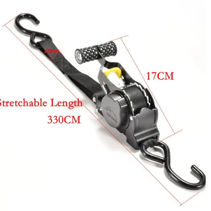 Heavy-Duty Motorcycle Ratchet Straps – Secure Tie-Down Kit (1PC / 2PCS)