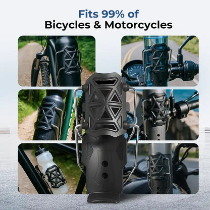 Adaptive Cycling Bottle Holder Universal Motorcycle Cup Holder Shockproof Drink Mount 360 Adjustable Fixed Water Bottle Cages